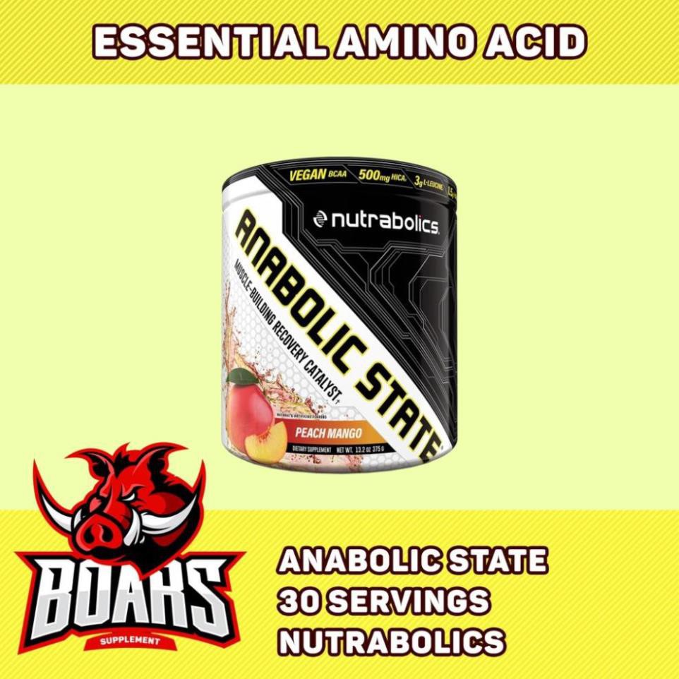 Bcaa Anabolic State Nutrabolics 30 serving - Phục hồi, phát triển cơ giảm mỡ 30 lần dùng - 375g
