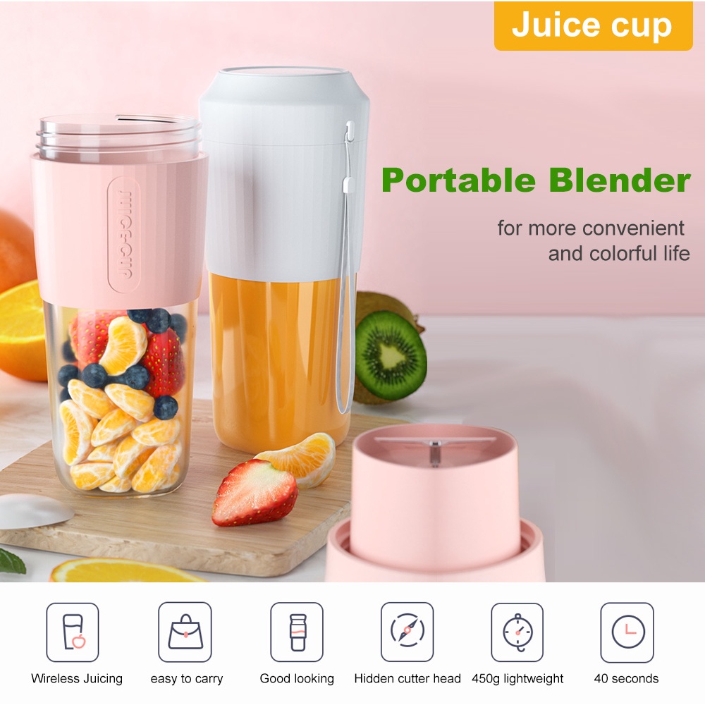 [Mã ELHA22 giảm 5% đơn 300K] Máy xay sinh tố cầm tay mini, cốc xay sinh tố đa năng JUICER CUP 500ml pin 3000mAH