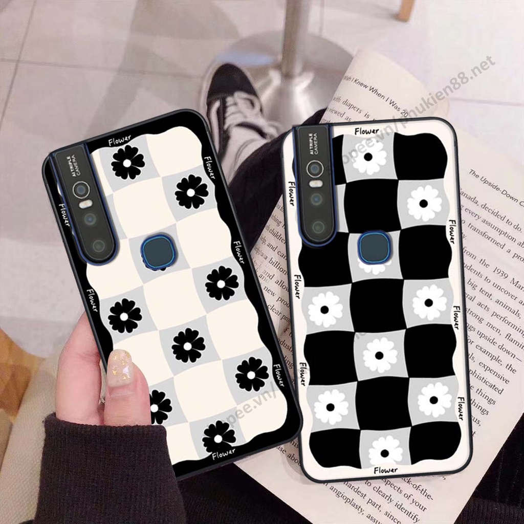 Ốp lưng Vivo V15 / V15 Pro ốp điện thoại LineBear, bé tóc xù, hoa siêu đẹp