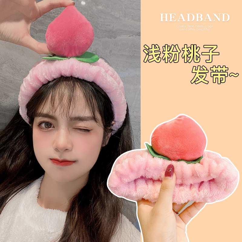 Băng đô rửa mặt đơn giản phong cách Hàn Quốc cho nữ