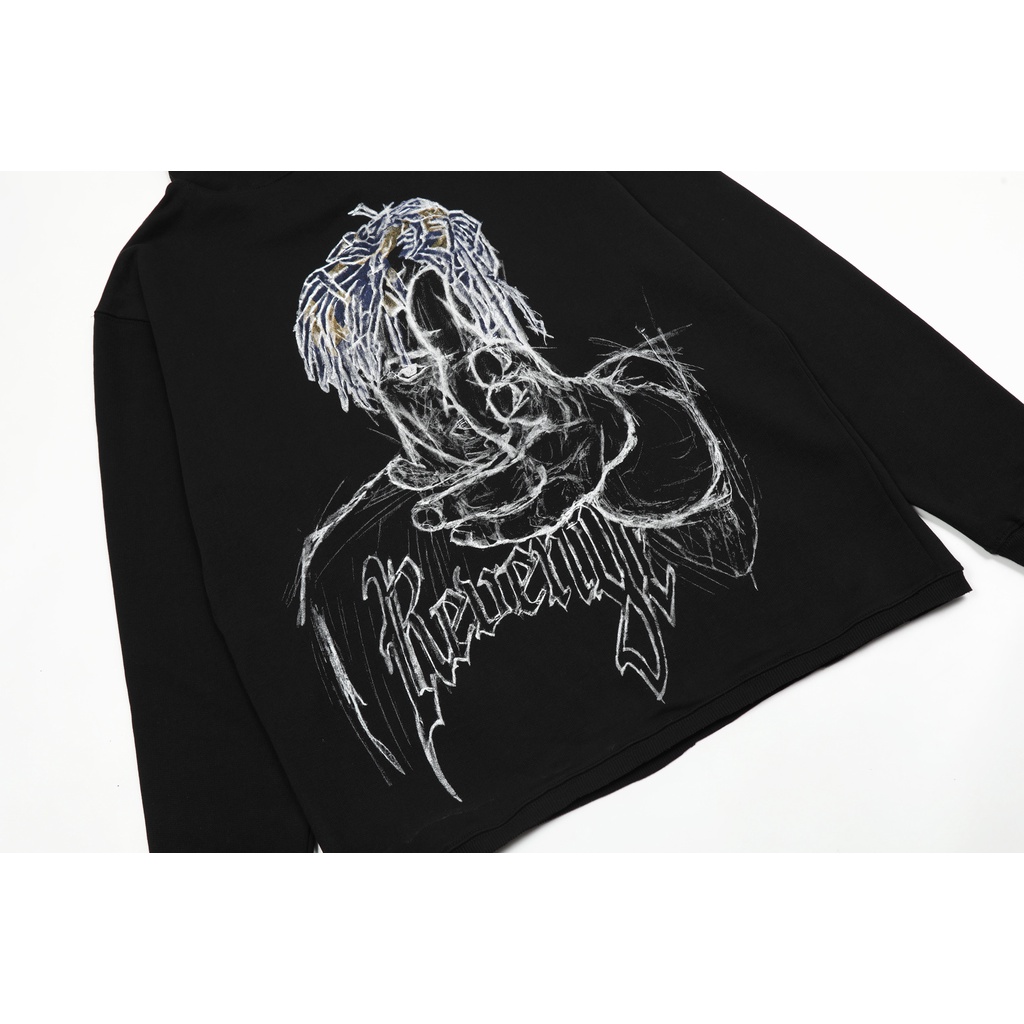 Áo Hoodie Cotton Unisex In Chữ Revenge Thời Trang