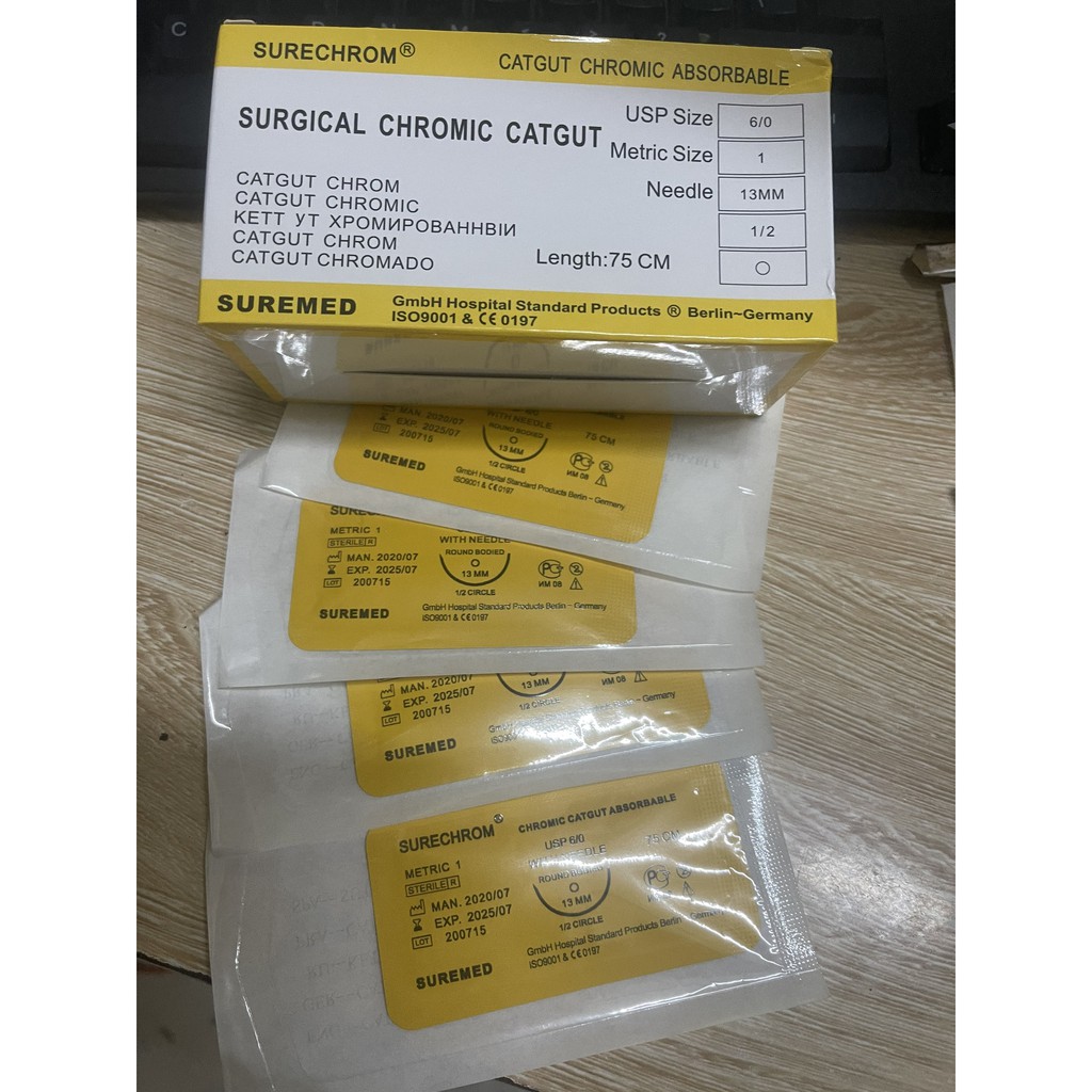 Chỉ tự tiêu thẩm mỹ 6/0