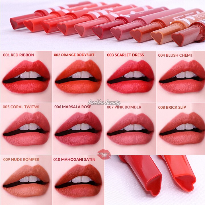 Son Bấm màu chuẩn, mịn Môi I'm Meme I'm Tic Toc Tint Lip Cashmere