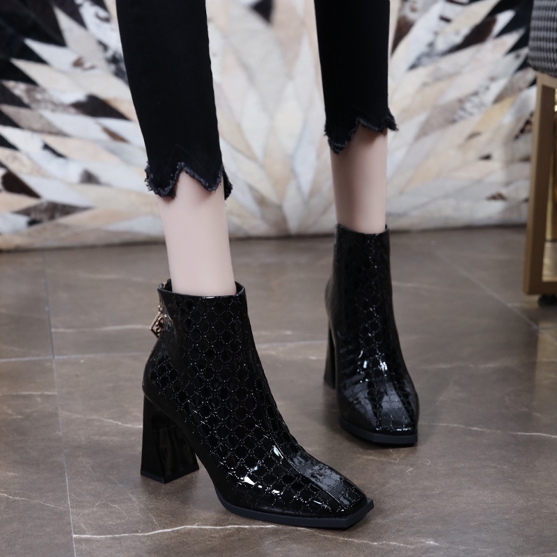 💗Boot Nữ  Boot Cao Cổ💗Giày Bot Nữ Cao Gót  Giày Boot Cao Gót Có Khóa Kéo Cao Cấp Thời Trang Dành Cho Nữ