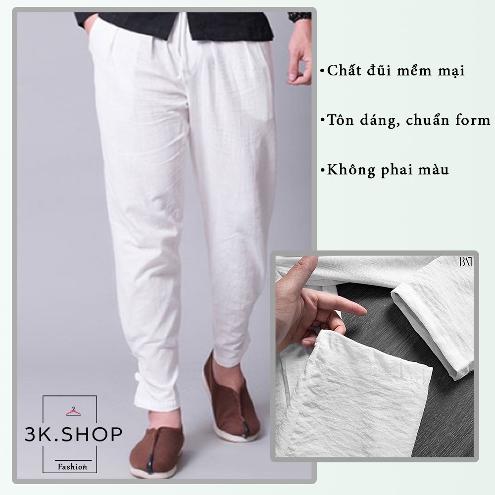 Quần đũi nam❤️SALE❤️Quần baggy nam cao cấp ống suông cạp chun cài khuy lịch lãm phong cách trẻ trung sang trọng | BigBuy360 - bigbuy360.vn