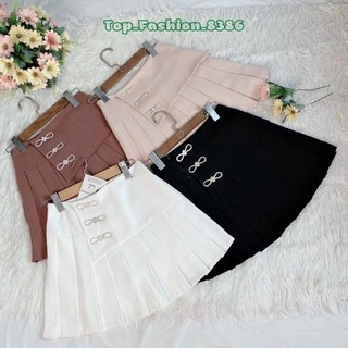 Chân váy xếp ly IVANKA@ váy tennis xếp ly có đáp đính nơ xinh xắn.194