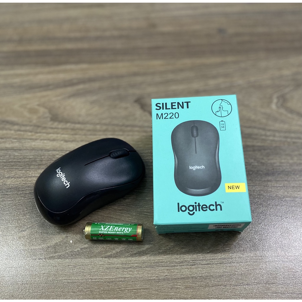 Chuột máy tính, chuột văn phòng không dây Logitech M220 không tiếng động