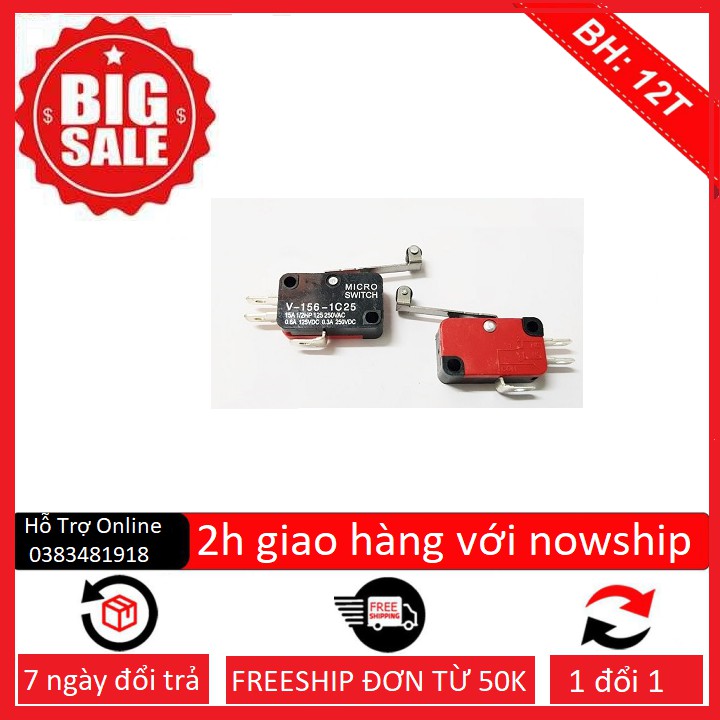 Công tắc hành trình OMRON V-156 15A- Linhkiendientubk