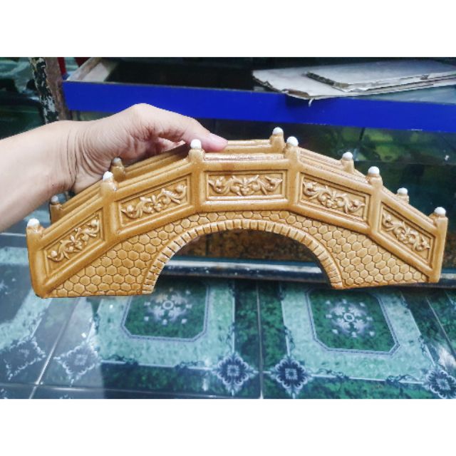 CẦU TRANG TRÍ HỒ CÁ NON BỘ 30x7x12CM