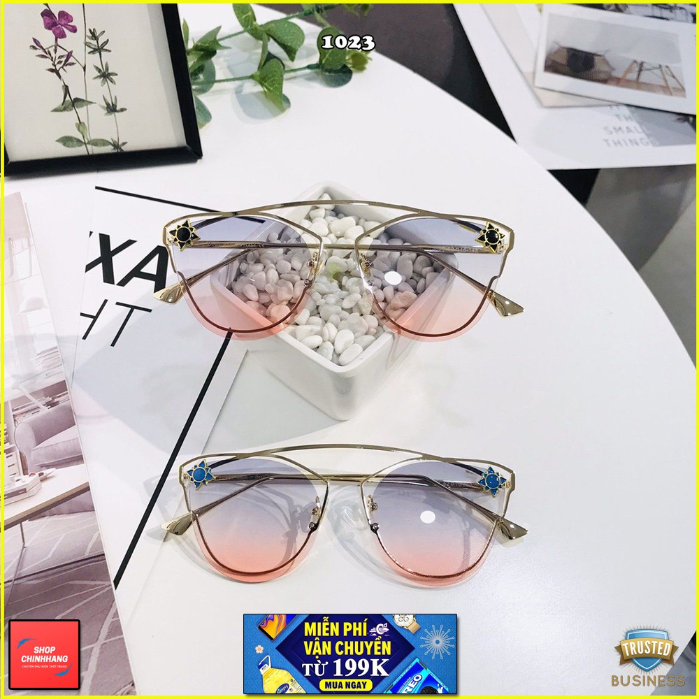 KÍNH MÁT NỮ GỌNG TÁCH THỜI TRANG ĐÍNH HOA SANG CHẢNH SH1023