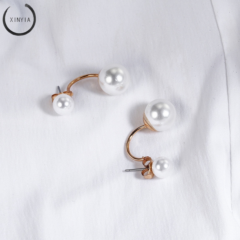 Bông tai đính ngọc trai giả hợp thời trang