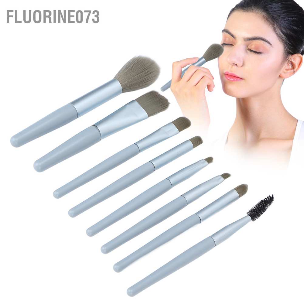 [Hàng mới về] Bộ 8 cọ đánh kem nền phấn phủ phấn mắt trang điểm mặt chuyên nghiệp