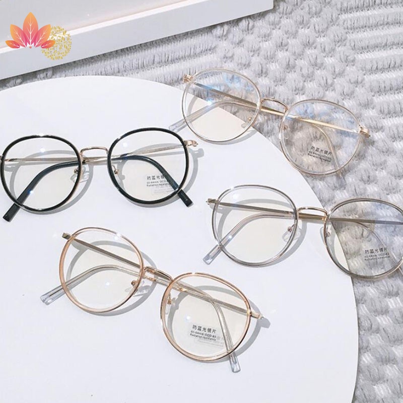 Mắt kính gọng tròn chống ánh sáng xanh thời trang dành cho nữ JP5