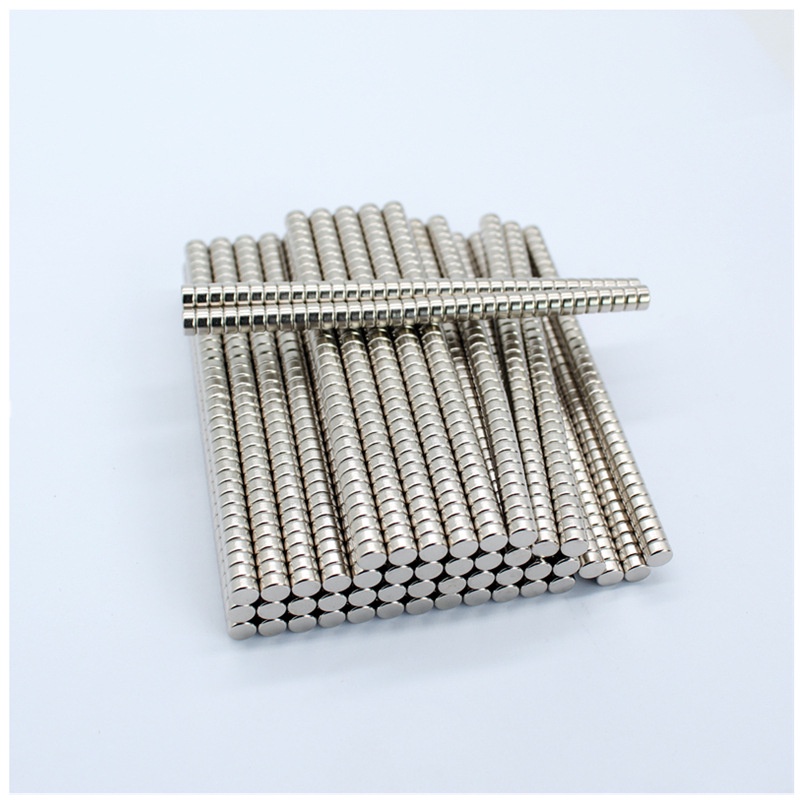 10 viên nam châm tròn 5x3mm trắng đất hiếm lực hút siêu mạnh, viên nam châm tròn D5x3mm mạ niken, nam châm trắng chuẩn