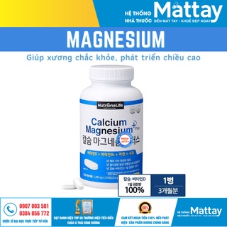 Calcium magnesium Plus - Giúp bổ sung canxi và vitamin D3, giúp xương chắc khỏe, phát triển chiều cao ( 30 viên).