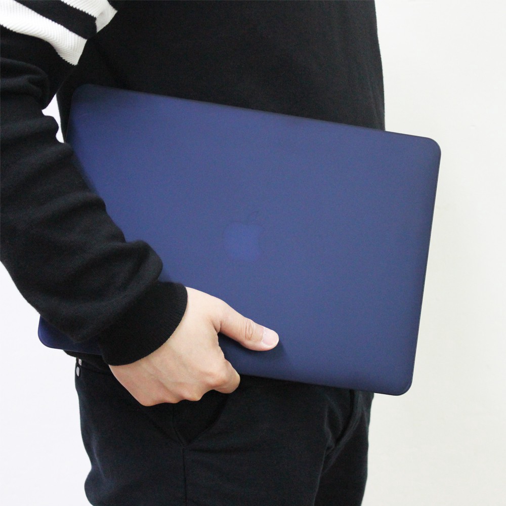 Ốp Laptop Batianda Cho Apple Macbook Air 13 2020 A2179 11 Pro 13 15 Inch Retina 12 Màu Xanh Navy Bề Mặt Nhám