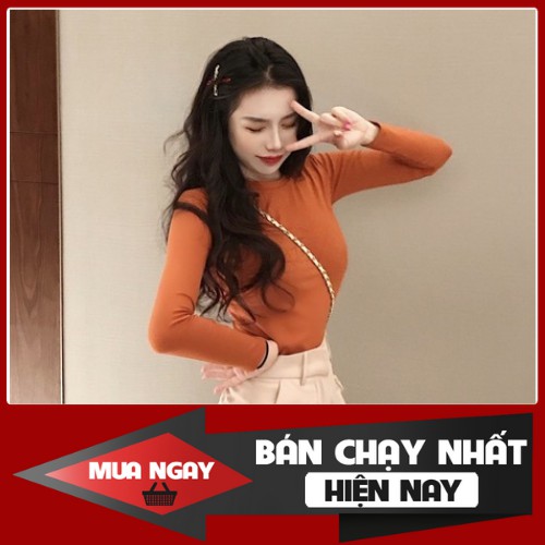 ÁO THUN NỮ TAY DÀI FORM ÔM INS PHONG CÁCH HÀN QUỐC MẪU MỚI HOT HIT PF217A