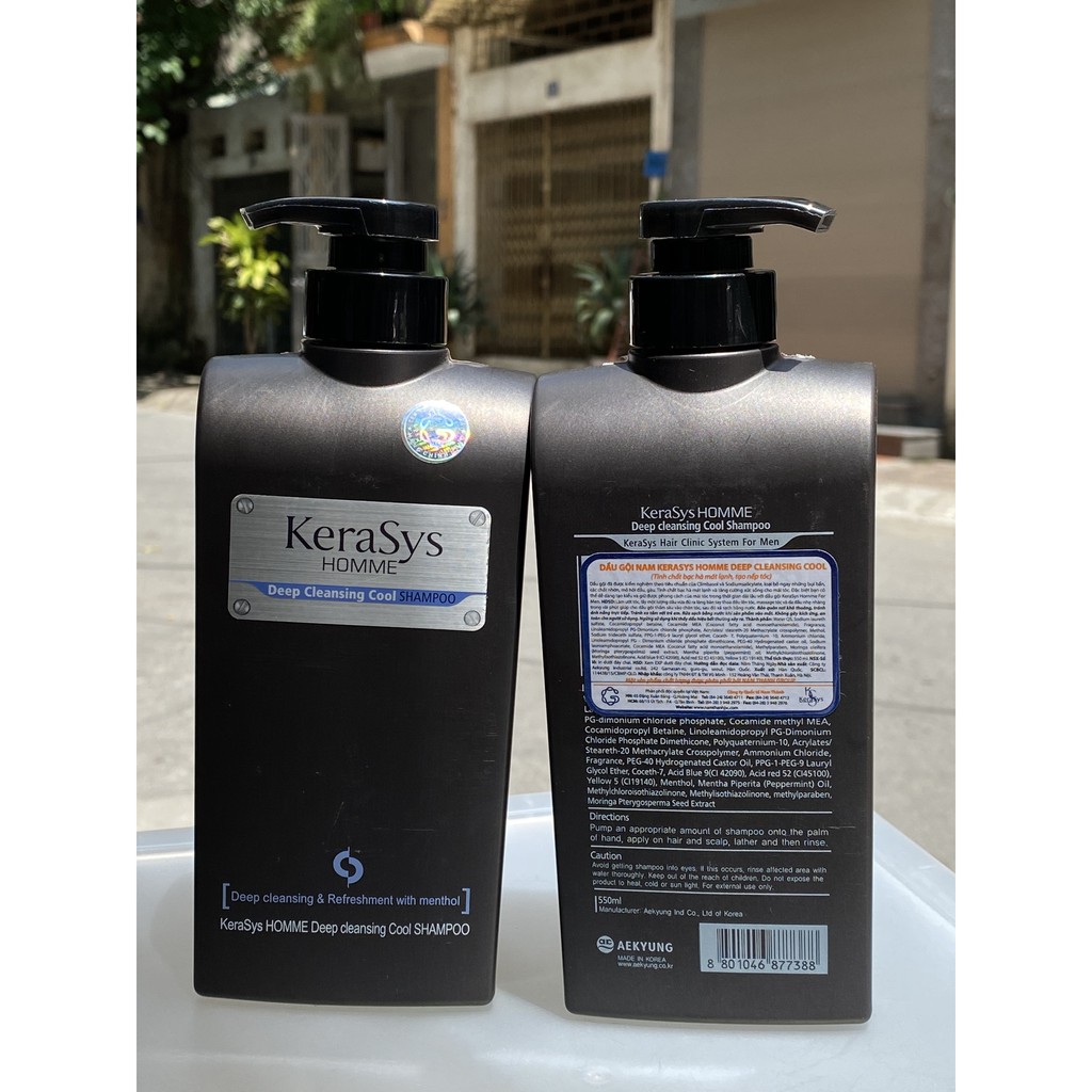 Dầu gội trị gầu Nam cao cấp Kerasys Homme Hàn Quốc 550ml( hàng công ty)