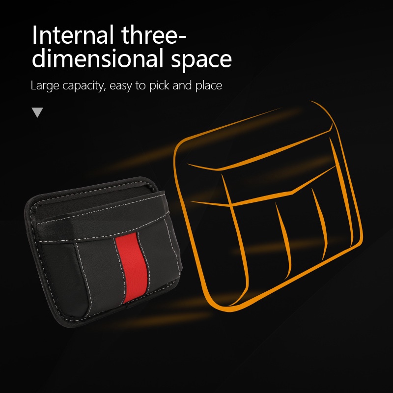 Túi đựng đồ SEAMETAL dán trên xe hơi bằng da đa năng