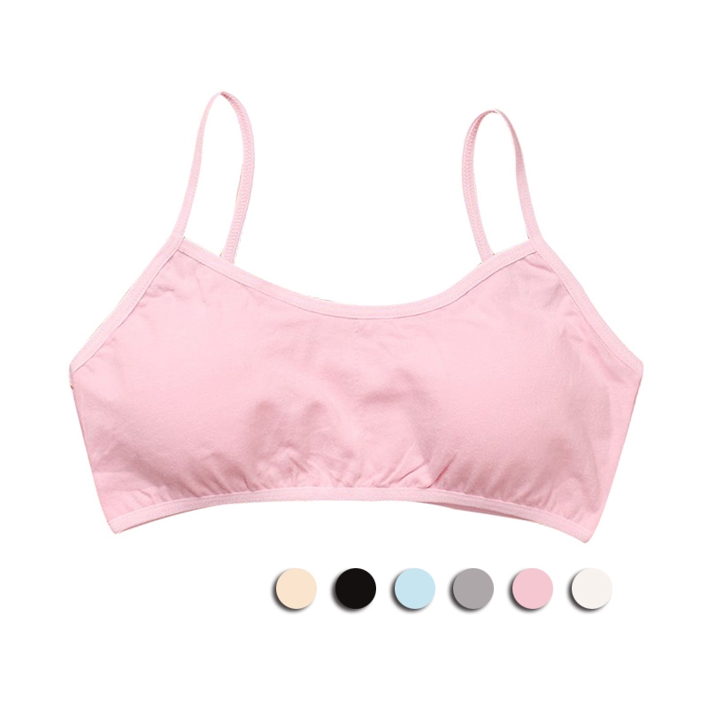 Áo ngực cotton mềm mại chống nhìn thấy tiện lợi dành cho bé gái