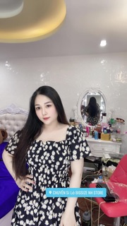 Đầm nhún ngực hoa cúc bigsize