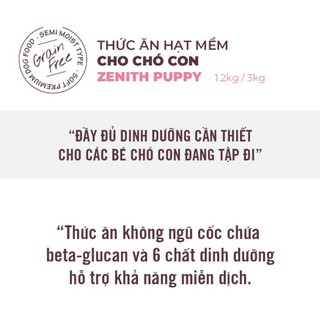 Thức ăn cho chó hạt mềm Zenith 300gr