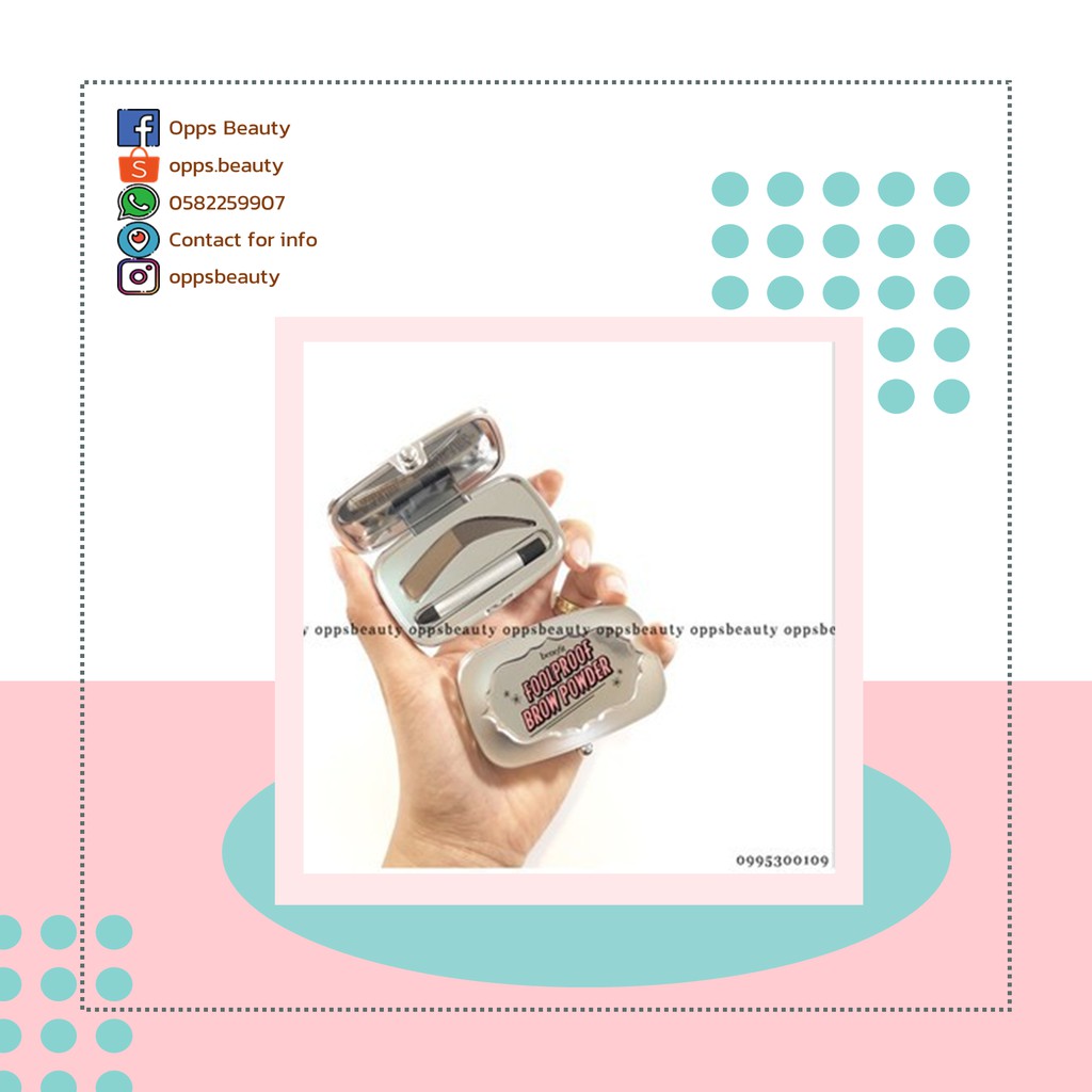 Bột kẻ lông mày BENEFIT Foolproof Brow Powder