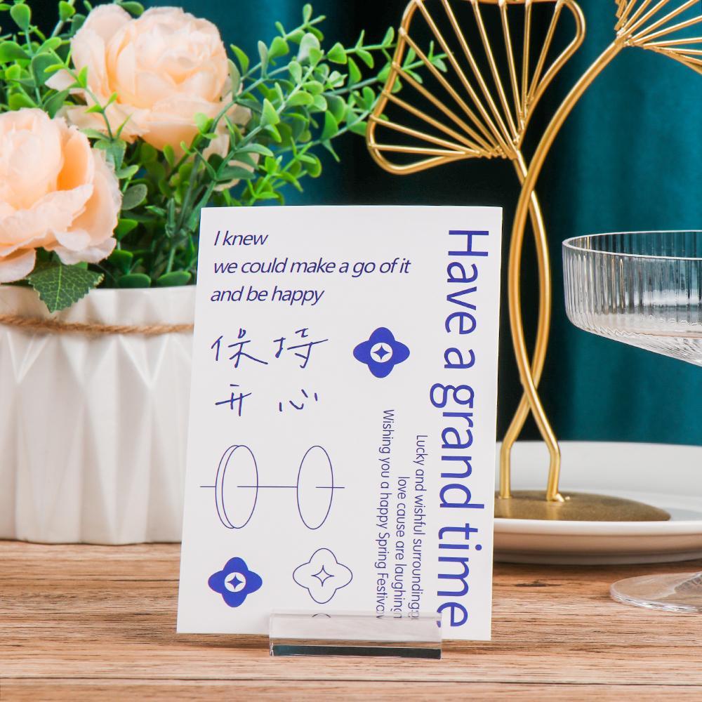 LEISURE Giá Đỡ Kẹp Giấy / Ảnh Để Bàn Bằng Gỗ Tiện Lợi Dành Cho Trang Trí