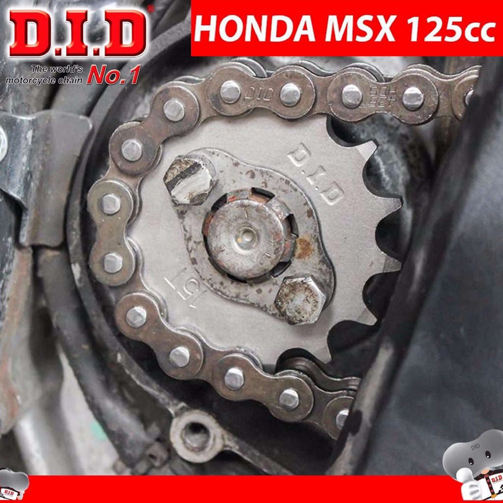 Nhông sên dĩa Honda MSX - Sên đen 10ly DID HDS Cover - Thái Lan