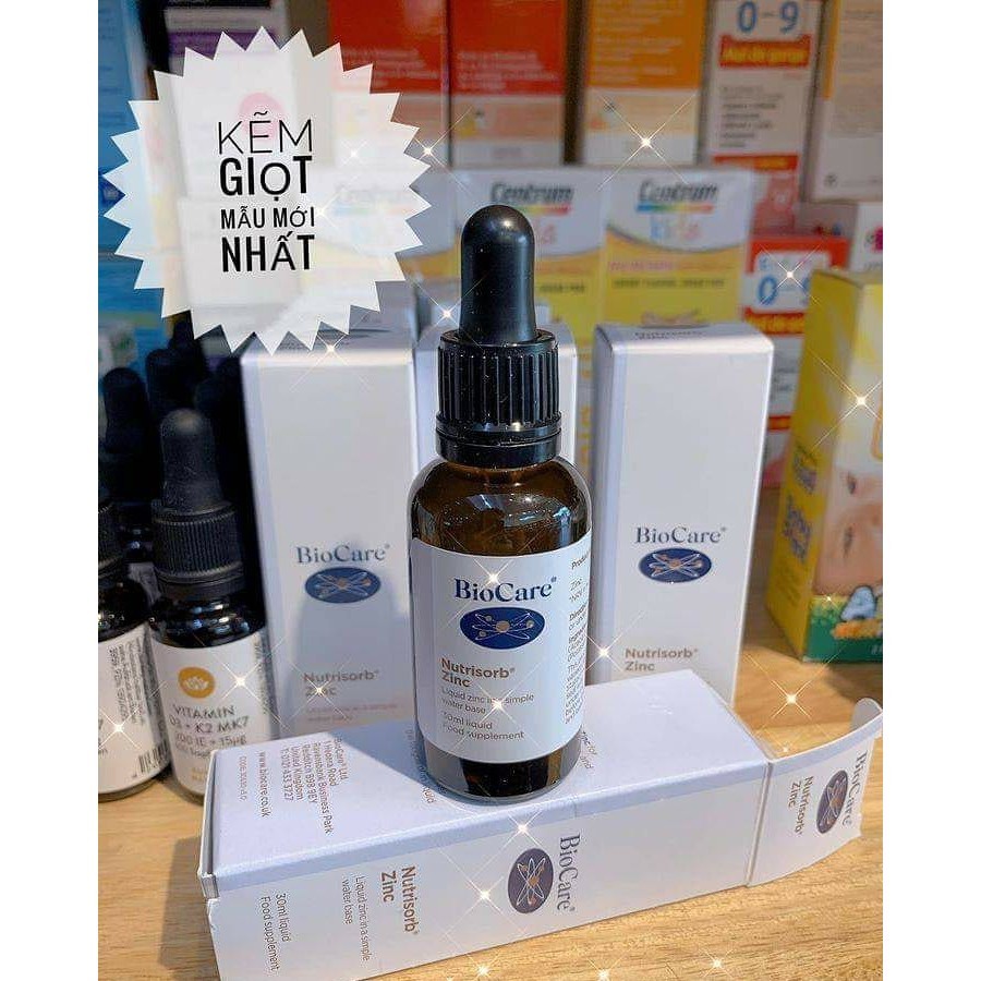 Kẽm Dạng Giọt BioCare Zinc With Vitamin C 30ml