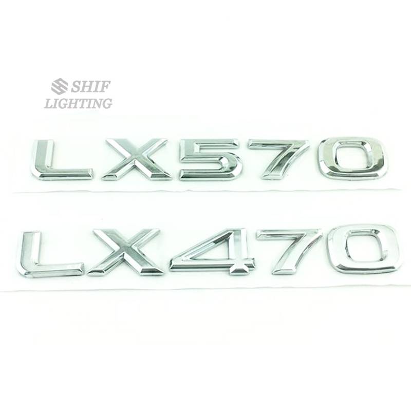 1 Miếng Dán Chữ ABS LX470 LX570 Thay Thế Cho Nắp Cốp Sau Xe Hơi LEXUS