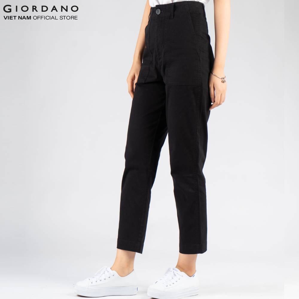 Quần Lửng Nữ Giordano Màu đen/Màu xám 05420223