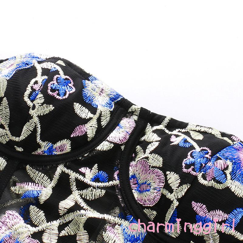 Áo Ống Thêu Hoa Quyến Rũ Cho Nữ