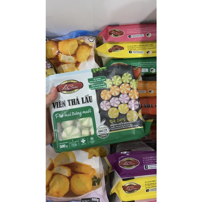 Viên Thả Lẩu Lacusina & Green Sky 500g - Bánh bao nhân trứng cá - Siêu Thị Lẩu | BigBuy360 - bigbuy360.vn