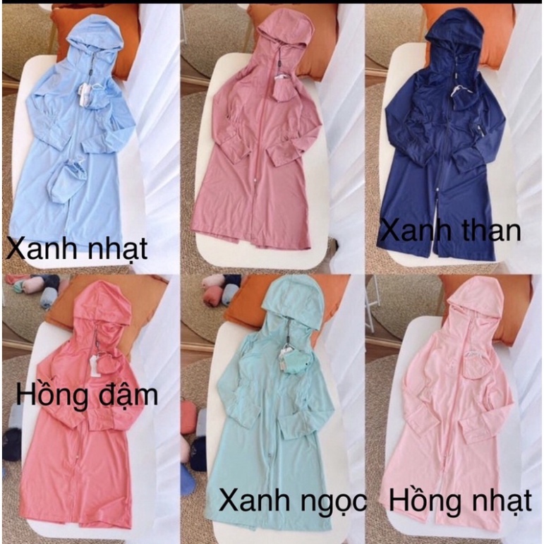 Aó chống nắng dài trẻ em,Áo nắng dài thân cho bé tặng kèm khẩu trang siêu kute chất liệu vải thông khí mát tránh nắng