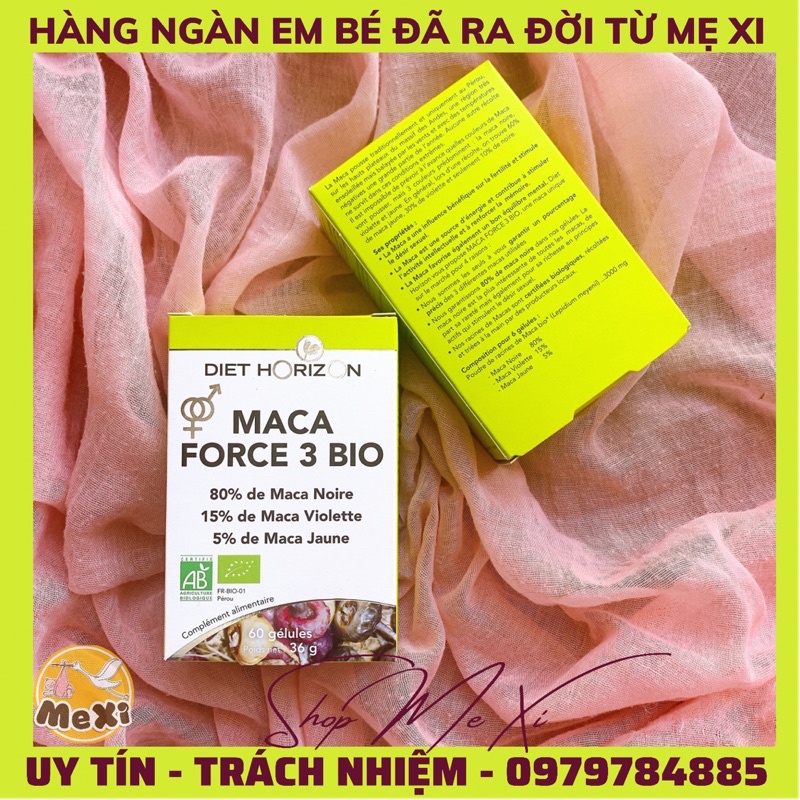 Maca xanh FORCE 3 Bio  - tăng thụ thai, niêm mạc đẹp