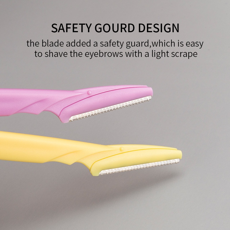 [Hàng mới về] Set 3 dao tỉa lông mày bằng thép không gỉ an toàn tiện dụng