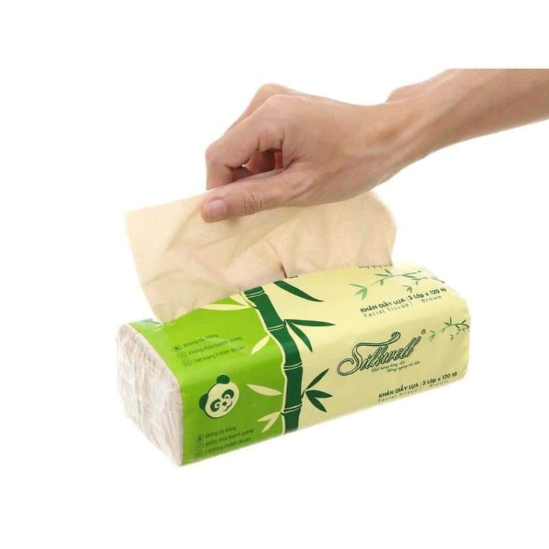 Giấy rút gấu trúc Silkwell 160tờ *3 lớp