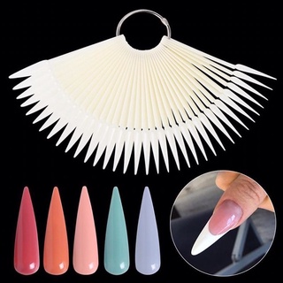 Móng que mẫu phom vuông nhọn tập sơn vẽ móng chuyên dụng set 50 que đủ 2 màu trong đục