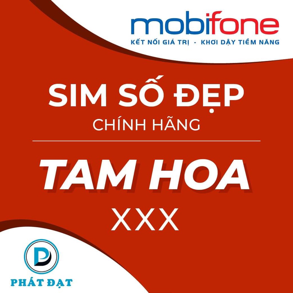 SIM Số Đẹp Mobifone TAM HOA - LẶP KÉP - Đăng Ký CHÍNH CHỦ - Giá vài trăm