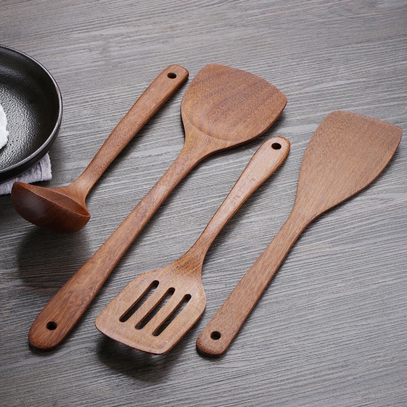Vá ( muôi ) , sạn, muỗng gỗ cao cấp