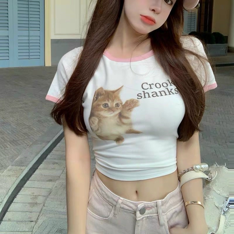 ÁO CROPTOP CHÚ MÈO BG