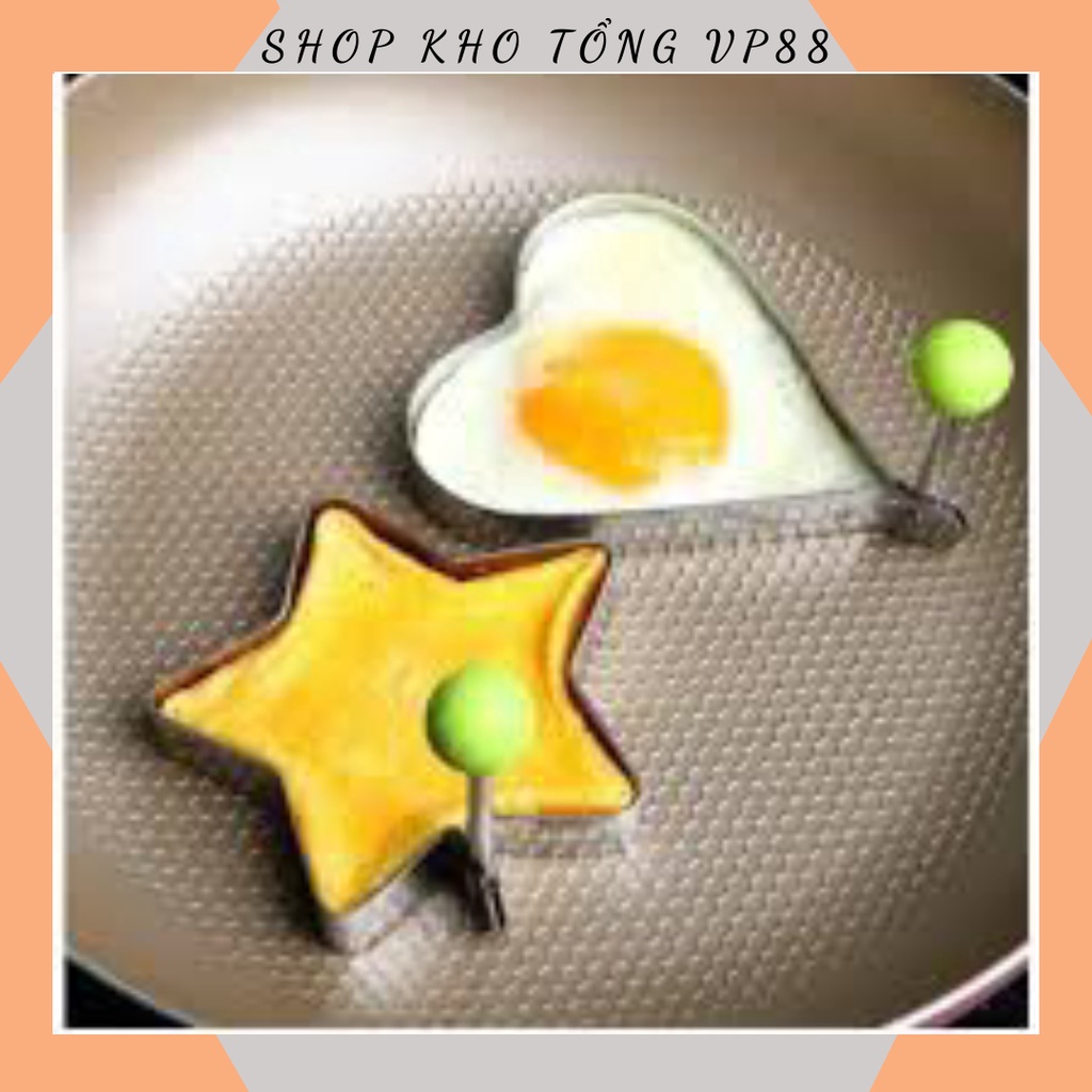 Bộ 4 Khuôn Rán Trứng Cute, Khuôn Bánh, Tạo Hình-1613- SHOP KHO TỔNG88
