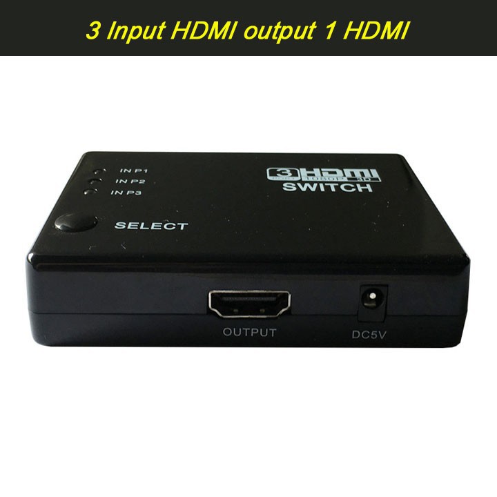 [Nhập mã ELMI01 giảm 10%]Thiết bị cổng HDMI cho tivi - 3 ngõ vào 1 ngõ ra chuẩn 1080p FullHD