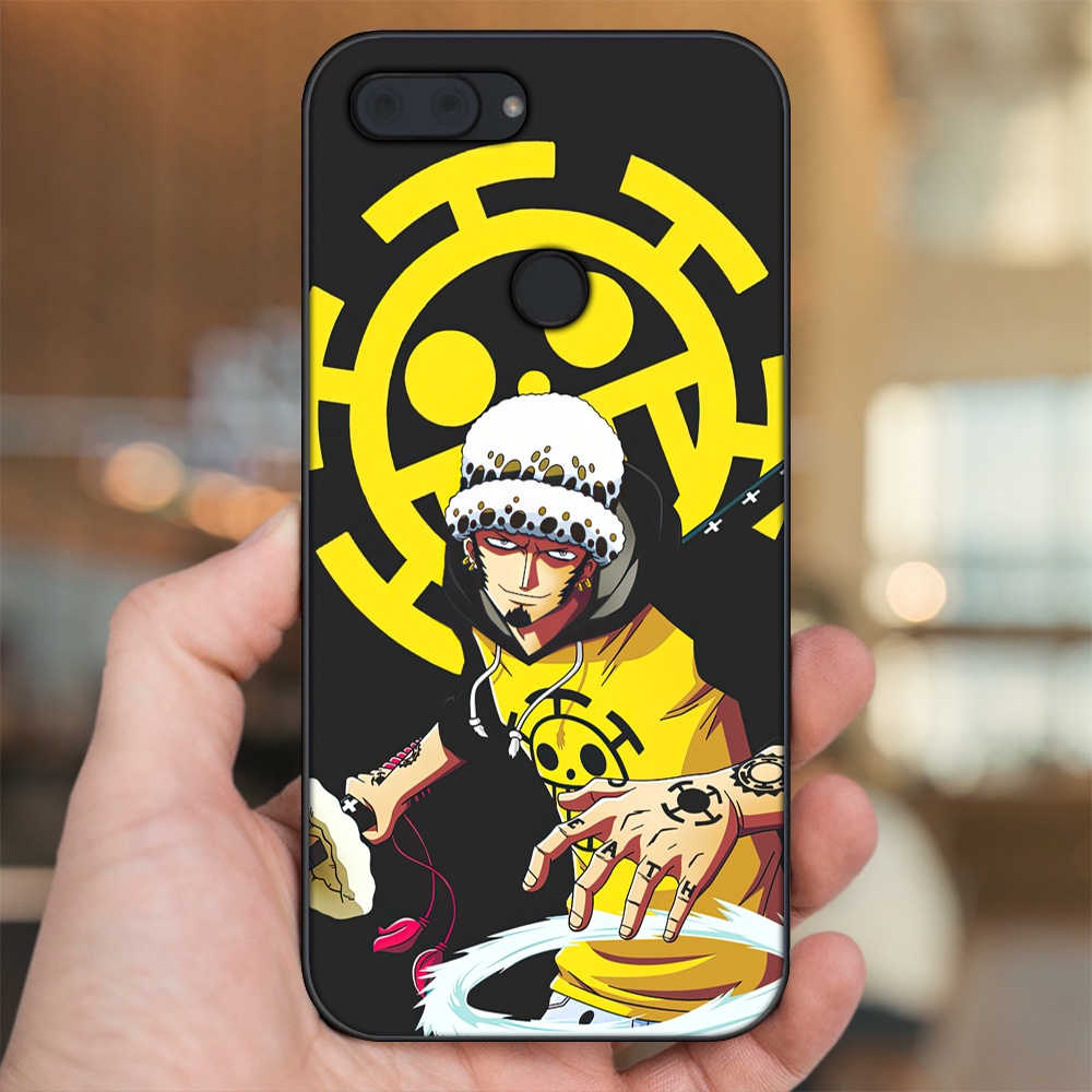 Ốp lưng Xiaomi Mi 8 Lite viền đen in hình Law One Piece