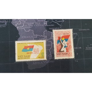 Bộ 2 tem thư Kỷ niệm 10 năm thành lập mặt trận GP miền nam Việt Nam 1960-1970