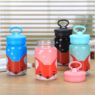 Bình Thủy Tinh IN HÌNH THỎ MS13 350ml