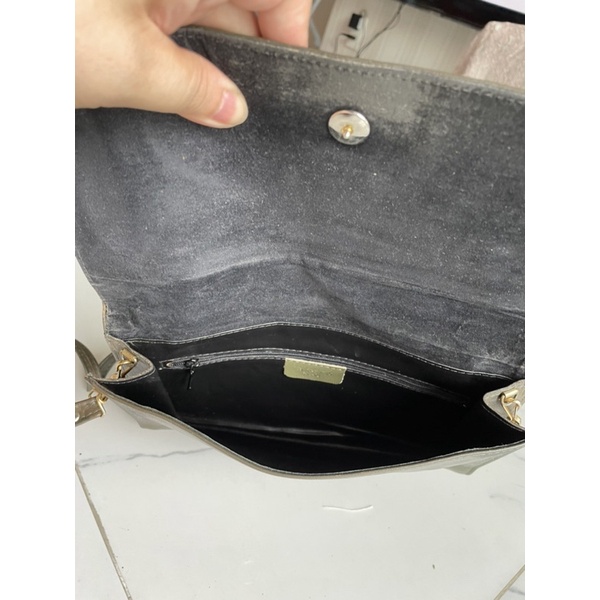 Ví cầm tay si của Pháp da mộc Ted Lapidus Paris