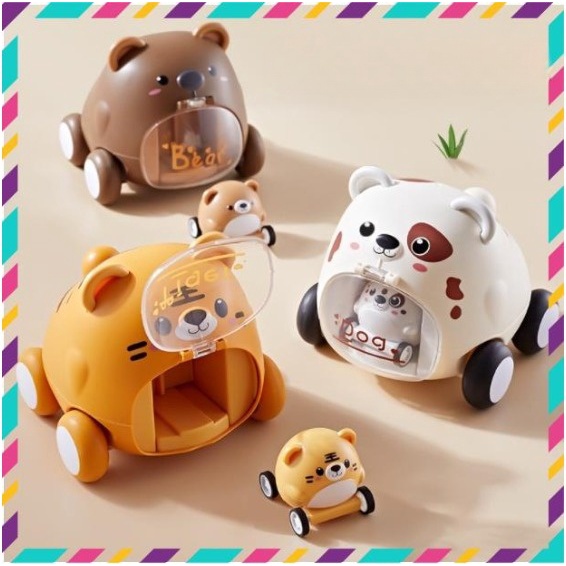 Đồ Chơi Ô Tô, Con Vật Cưng Dễ Thương Phóng Xe ô tô, Sáng Tạo Độc Đáo Cho Bé.