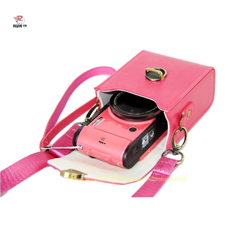 Túi Đựng Camera Bằng Da Pu Có Dây Đeo Vai Cho Máy Sony Zv1